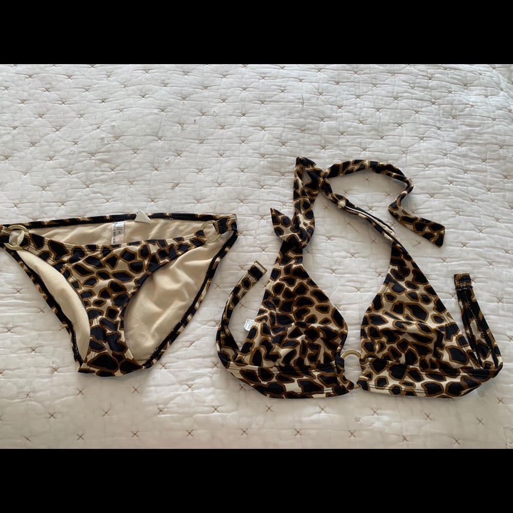 Leopard bathing suit. Small